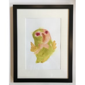 Original bl�ktegning 1 Rammem�l: 30x40 cm.