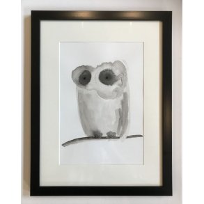 Original bl�ktegning 28 Rammem�l: 30x40 cm.